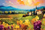 Swiss Italien landscape grapes #3