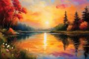 Swiss Italien landscapes art#8