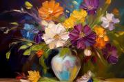 Still life flowers art#19