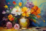 Still life flowers art#28
