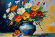 Still life flowers art#29