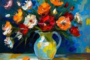 Still life flowers art#33