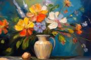 Still life flowers art#34
