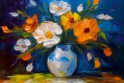 Still life flowers art#36