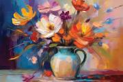 Vase with flowers art#38