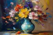 Stillleben mit Blumen art#1