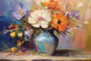 Vase mit Blumen art#1