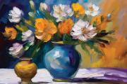Vase mit Blumen art#6