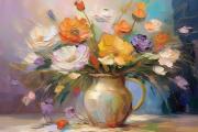 Vase mit Blumen art#18