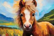 Mädchen mit Pony art#6