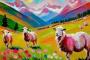 Rosa Schafe art#6