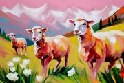 Rosa Schafe art#7
