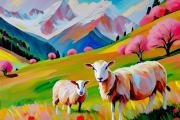 Rosa Schafe art#16