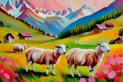 Rosa Schafe art#17