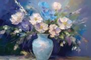 Vase avec des fleurs art#2