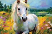 Fille avec poney art#11