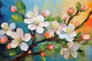 Pommier en fleurs art#5