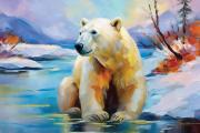 Ours blanc art#8