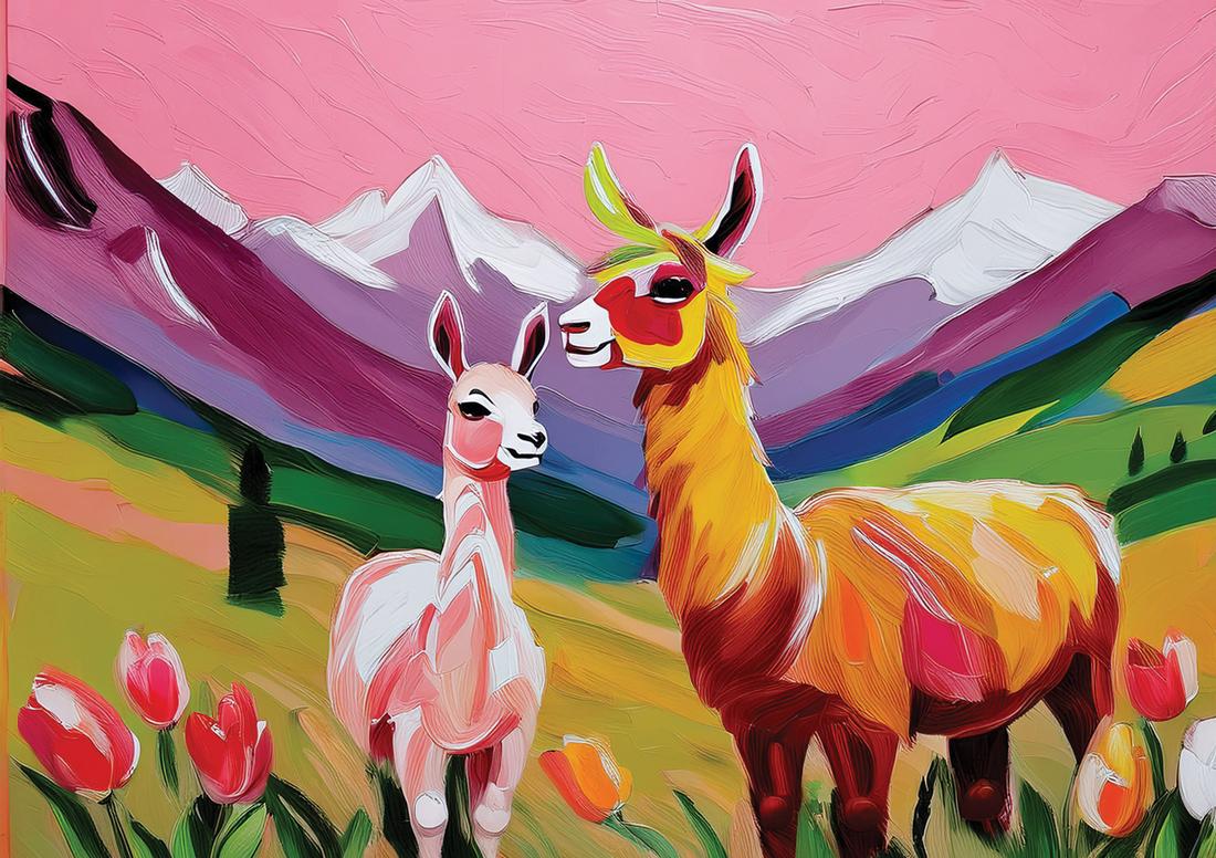 Rosa Alpakas art#1