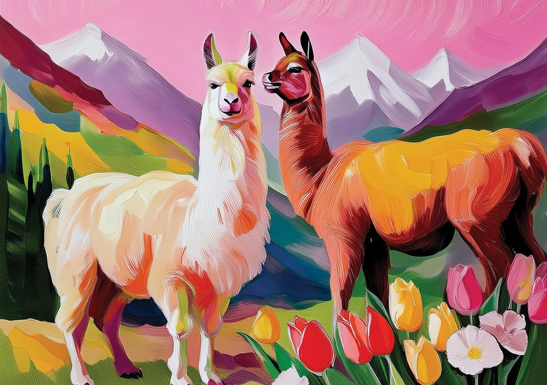Rosa Alpakas art#2