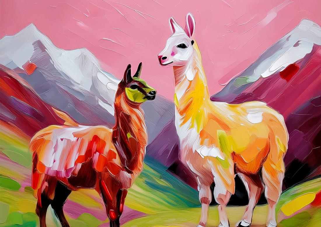 Rosa Alpakas art#4