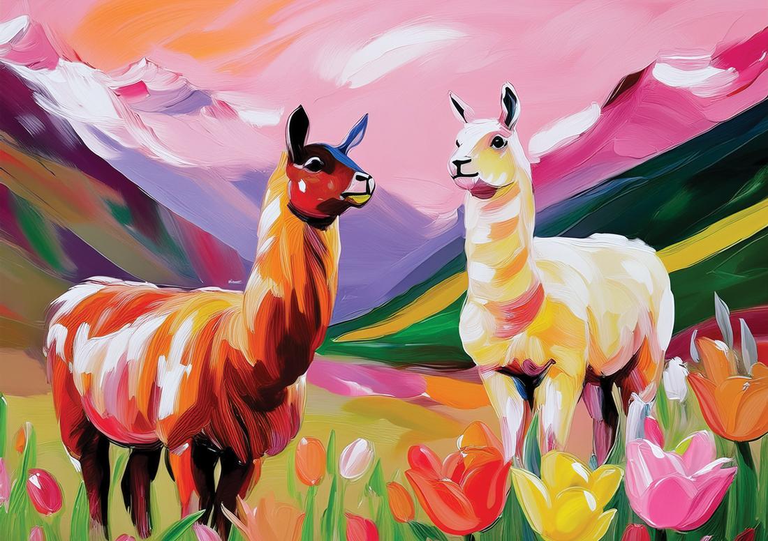 Rosa Alpakas art#6