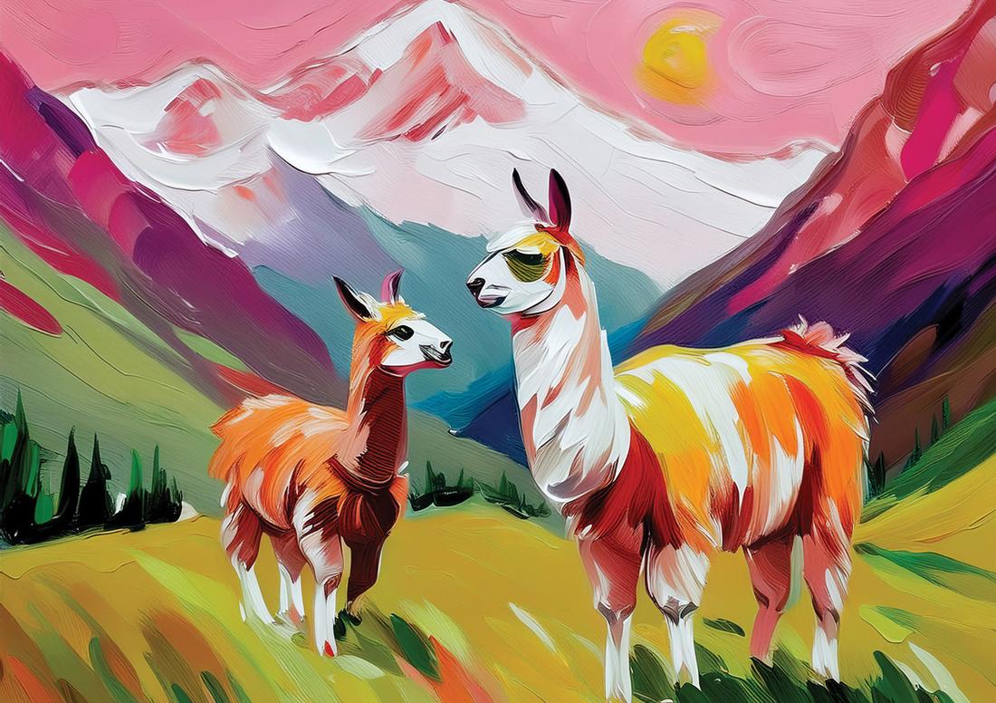 Rosa Alpakas art#9