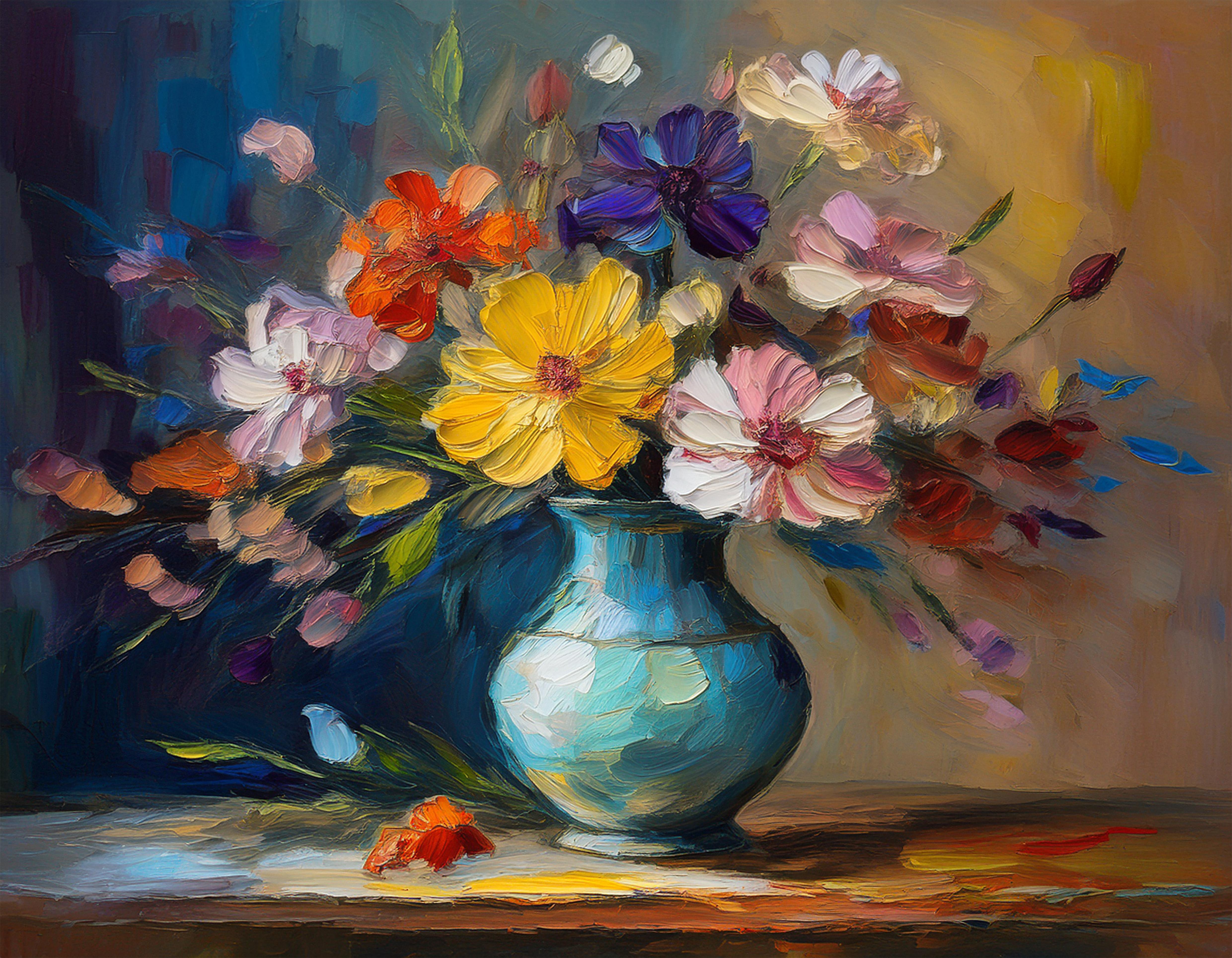 Stillleben mit Blumen art#1