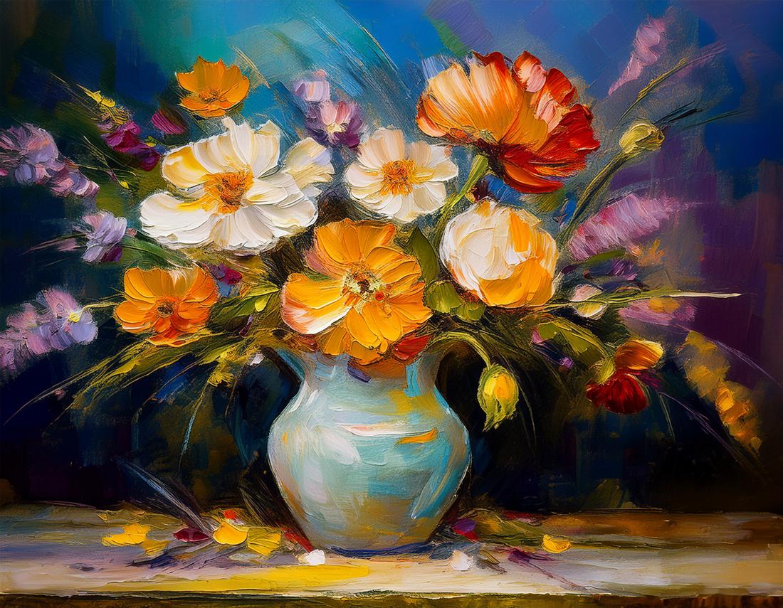 Stillleben mit Blumen art#5