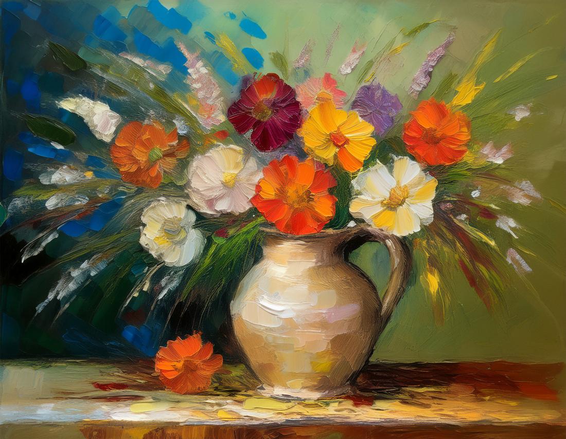 Stillleben mit Blumen art#7