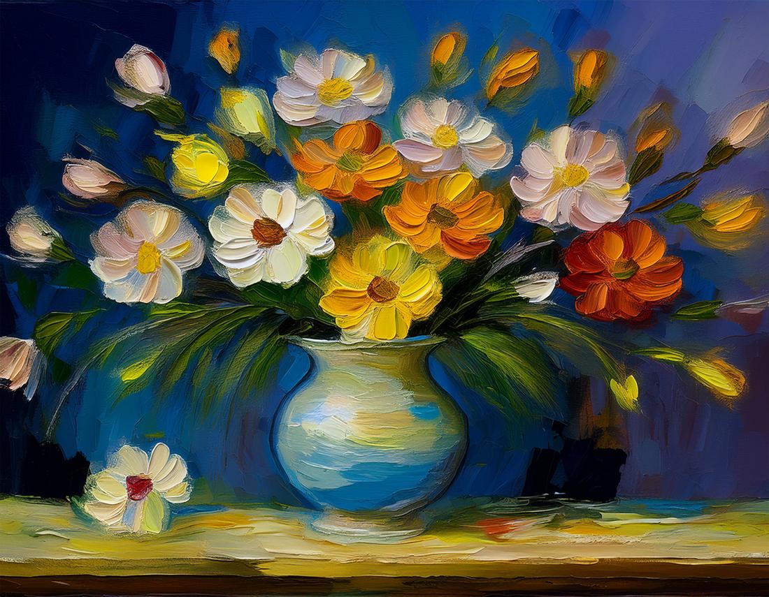 Stillleben mit Blumen art#12