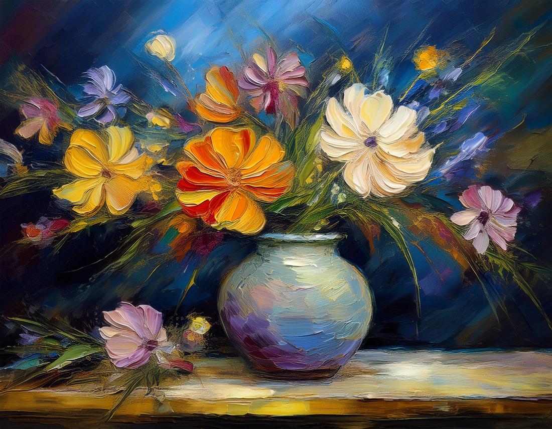 Stillleben mit Blumen art#16