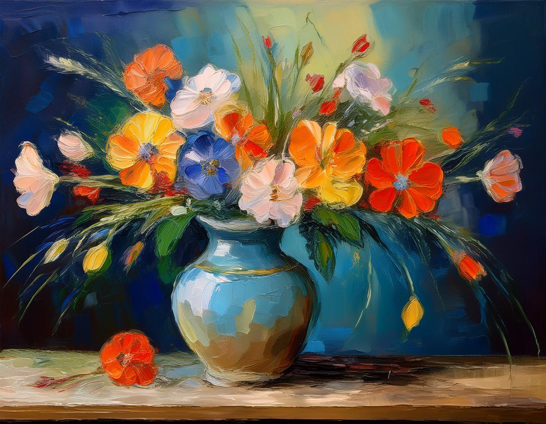 Stillleben mit Blumen art#31