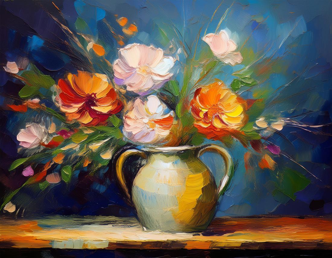Stillleben mit Blumen art#37