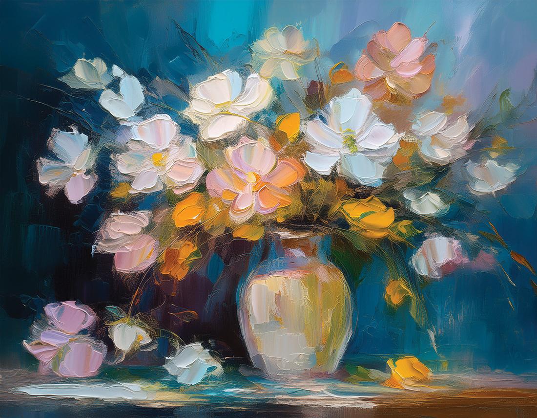 Vase mit Blumen art#11