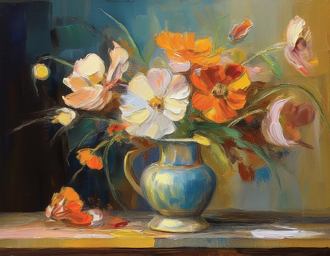Vase mit Blumen art#31