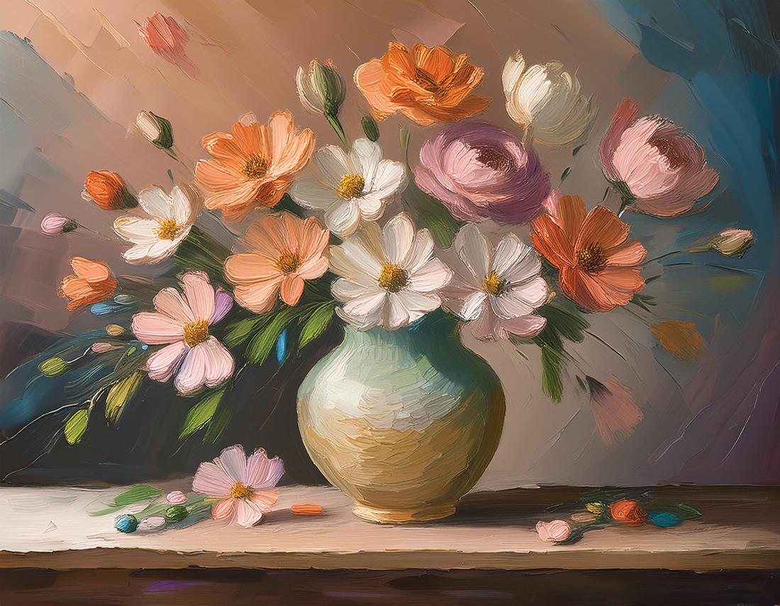 Vase mit Blumen art#33