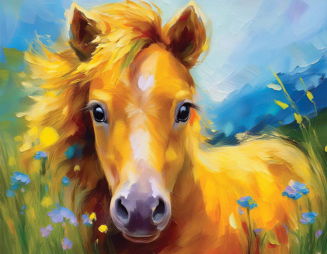Mädchen mit Pony art#2