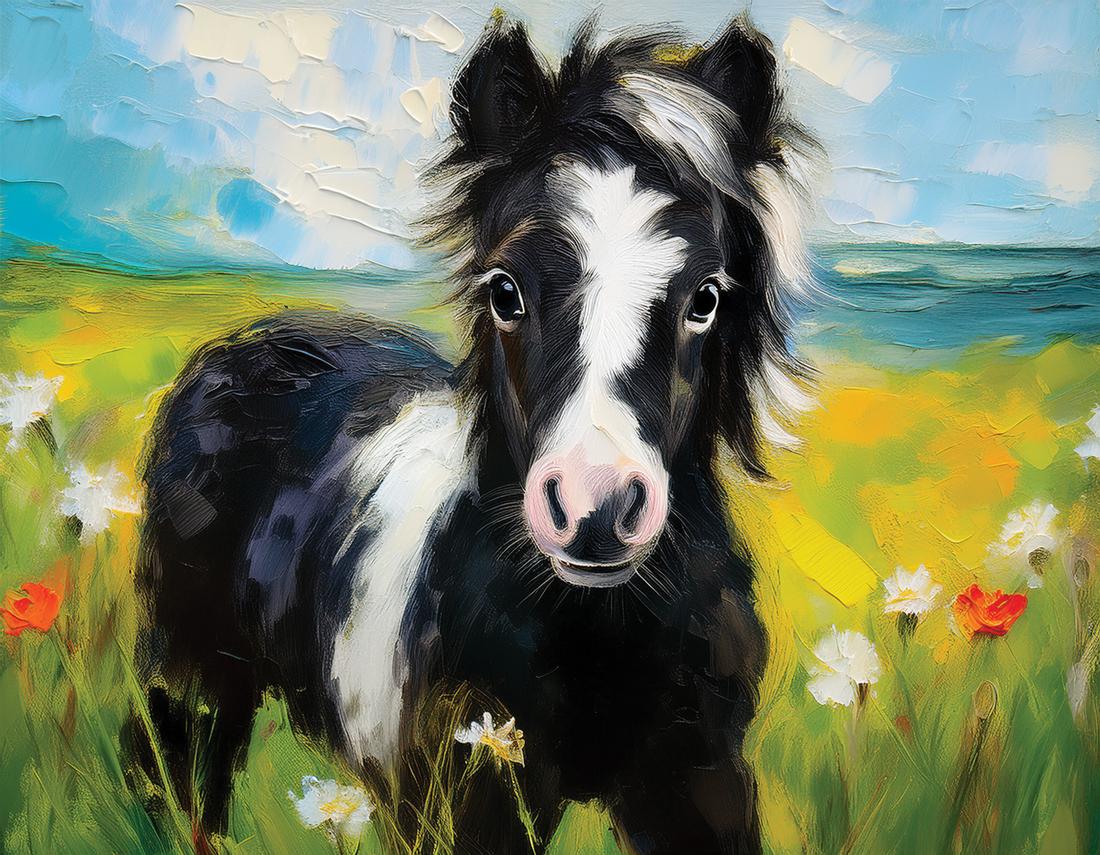 Mädchen mit Pony art#7