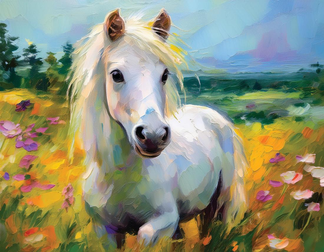 Mädchen mit Pony art#11