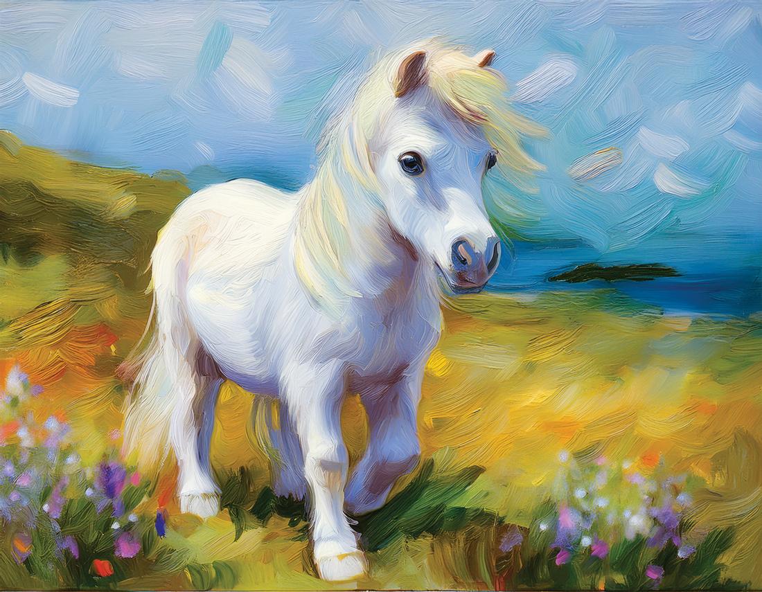 Mädchen mit Pony art#12