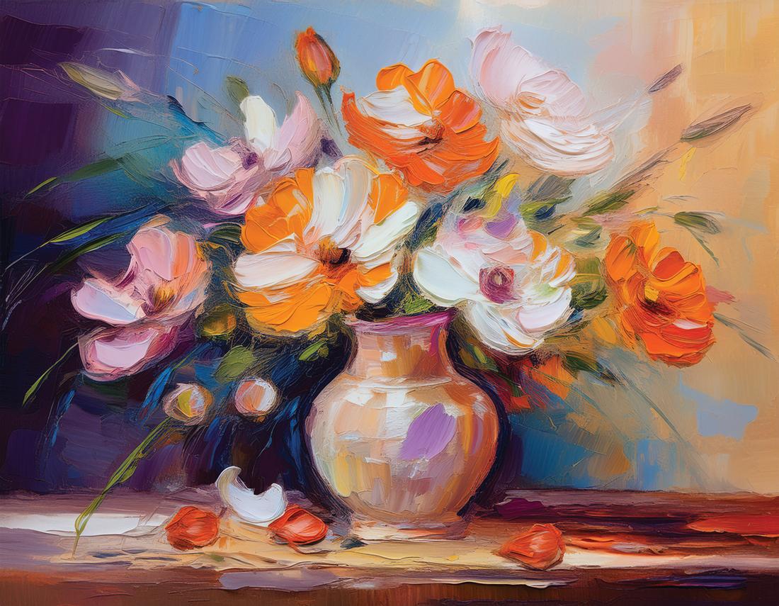 Vase avec des fleurs art#3