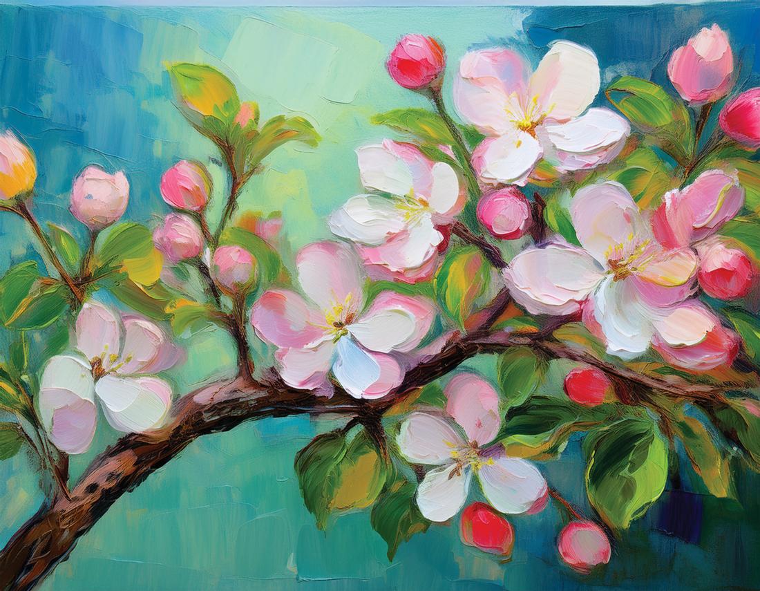 Pommier en fleurs art#8