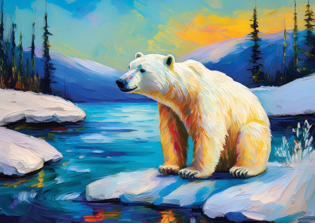 Ours blanc art#6