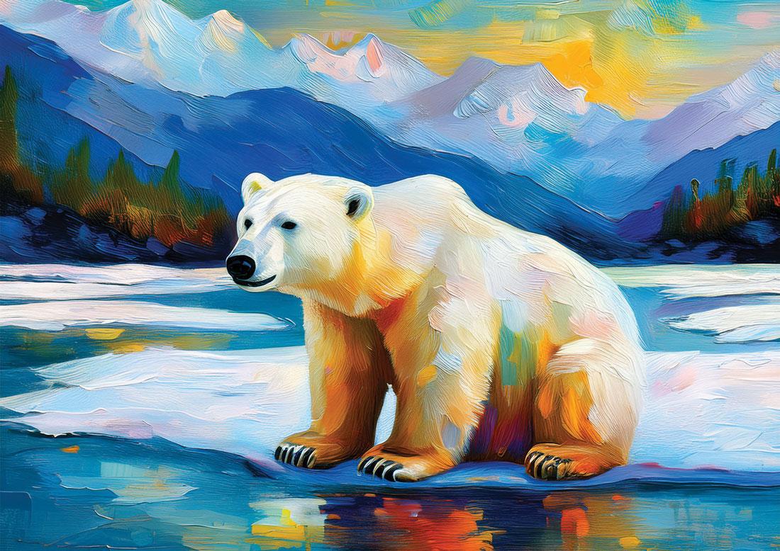 Ours blanc art#12