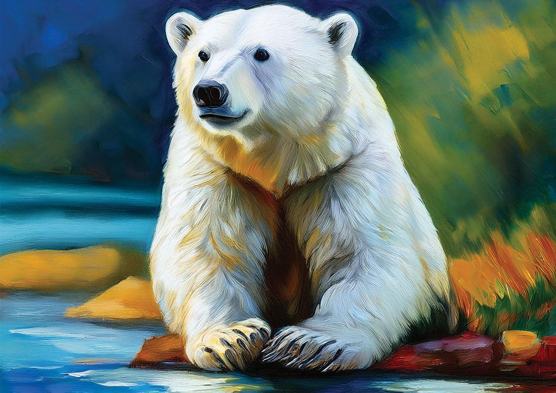 Ours blanc art#14