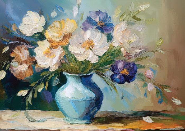 Vase avec des fleurs