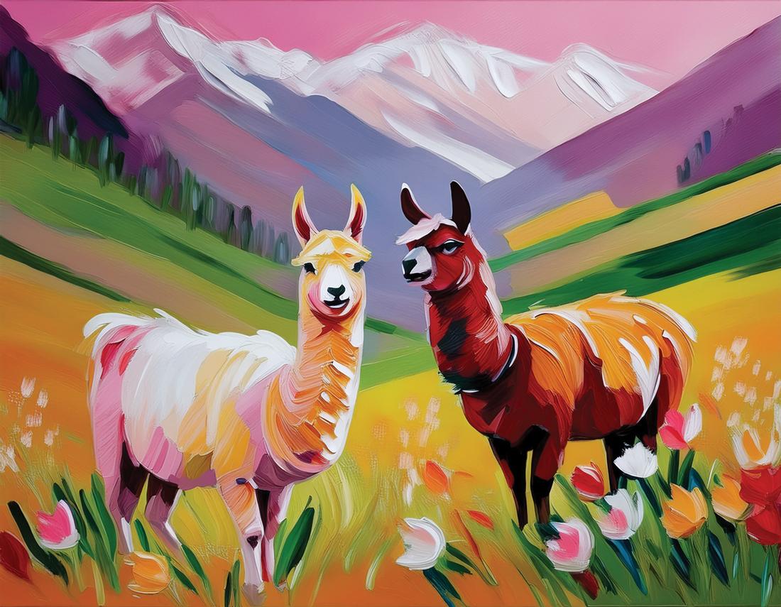 Alpaka rosa art#3