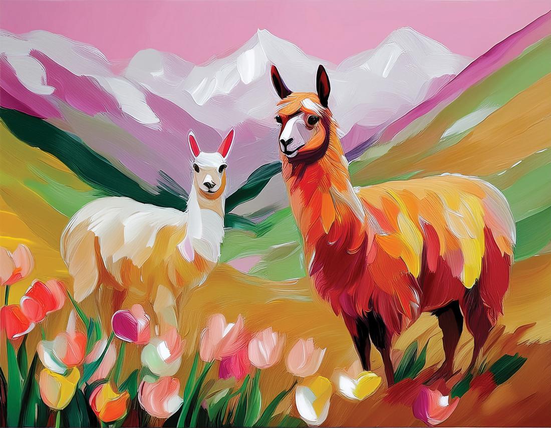 Alpaka rosa art#8