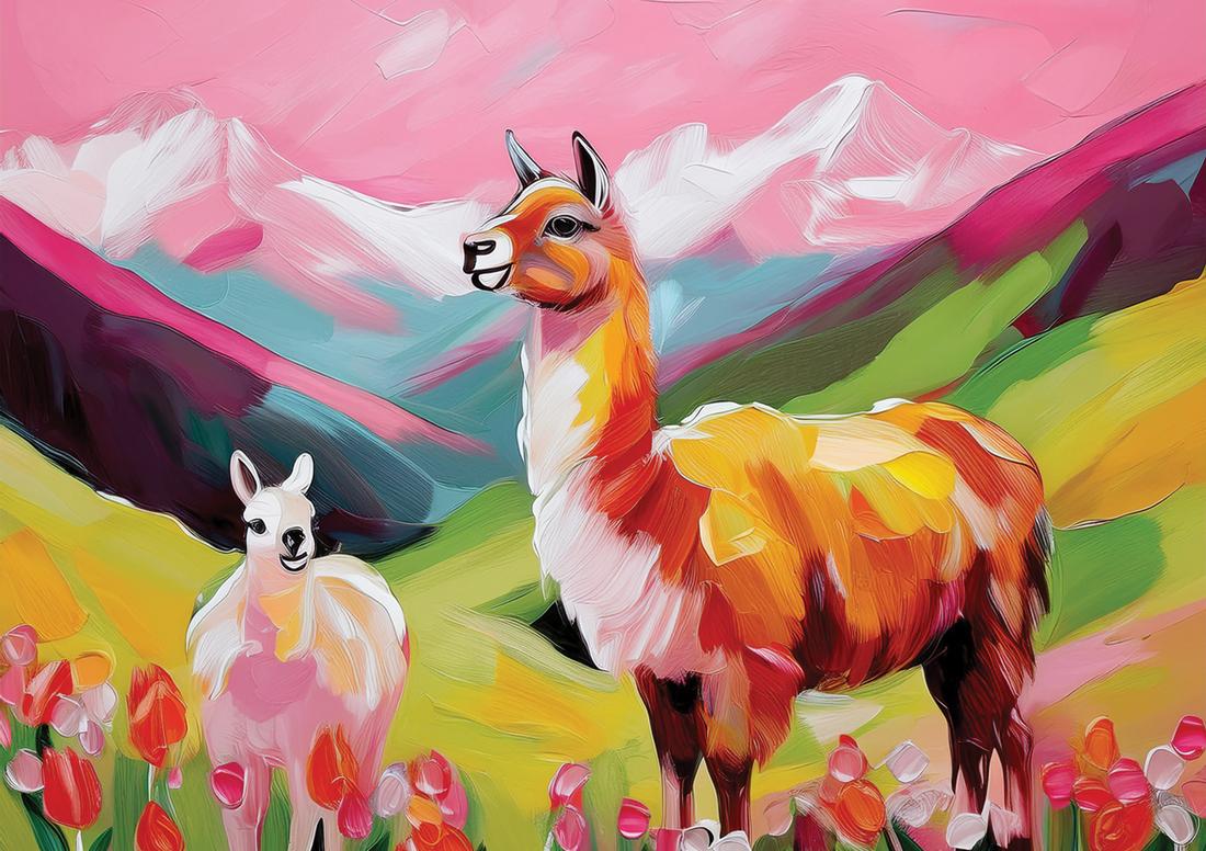 Alpaka rosa art#11